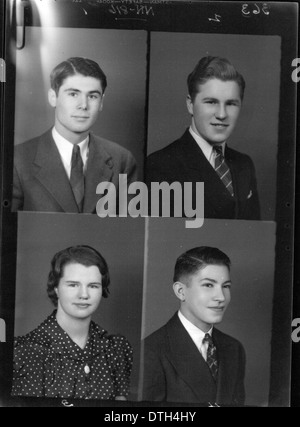 McGuffey High School yearbook portraits 1940 Stock Photo