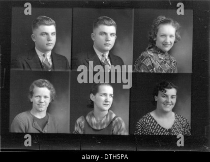 McGuffey High School yearbook portraits 1935 Stock Photo