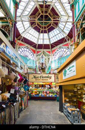 Halifax Borough Market in the city centre, Halifax, West Yorkshire ...