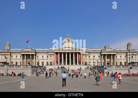 The National Gallery, Trafalgar Square, London, United Kingdom. Stock Photo