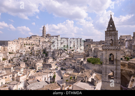 Streets of Matera in Italy Stock Photo