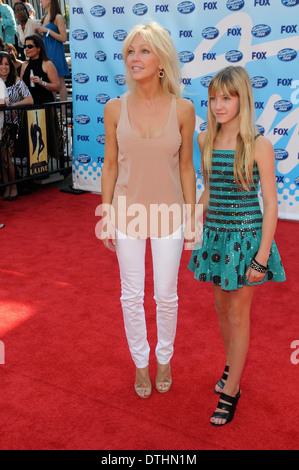 Heather Locklear and daughter Ava at the 'American Idol' Grand Finale 2009. Nokia Theatre, Los Angeles, CA. 05-20-09 Stock Photo