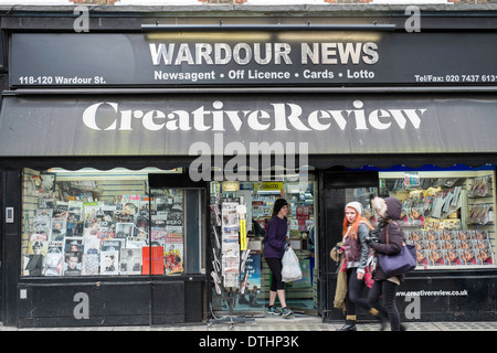 Shops on Wardour street, London, United Kingdom Stock Photo