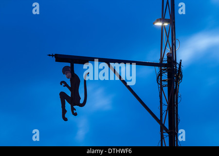 Hanged Monkey in Hartlepool, England, UK Stock Photo