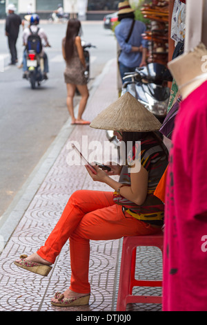 The Louis Vuitton Label Shop in the Shopping Street Dong Khoi in the  District 1. Ho Chi Minh city. Vietnam Stock Photo - Alamy