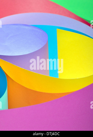 Creative Colorful Background With Rolls Of Color Cardboard. Rolls Of  Colored Paper In Blue, Cyan, Yellow, Purple. Bright Solution For A Variety  Of Tasks. Selective Focus. Stock Photo, Picture and Royalty Free