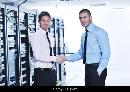 it enineers in network server room Stock Photo