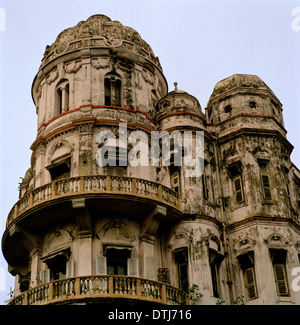 Esplanade Mansions in Kolkata Calcutta in West Bengal in India in South Asia. House Housing Dilapidated Dilapidation Mansion Architecture Travel Stock Photo