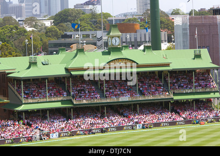 Pink day at the sydney cricket ground during the 5th ashes test in January 2014,Sydney,Australia Stock Photo