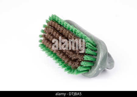 Cleaning brush isolated on white background Stock Photo