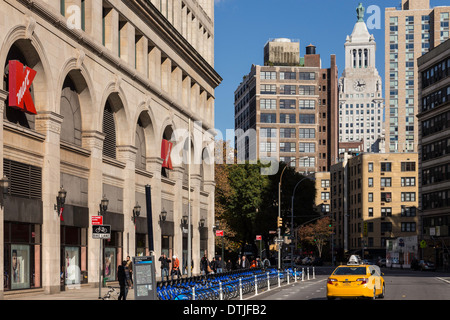 Looking North from Astor Place, NYC Stock Photo