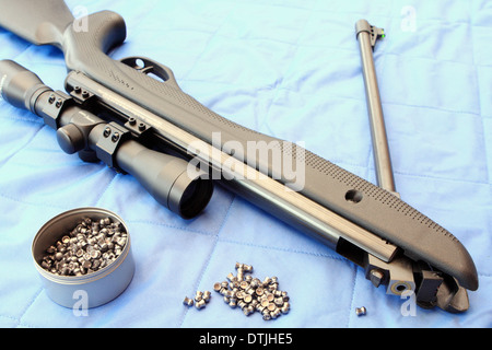 Part Of An Air Rifle Ready To Receive A Pellet, Isolated Stock Photo 