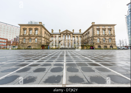 The Customs House is an imposing Victorian building, designed by architect Charles Lanyon. Stock Photo