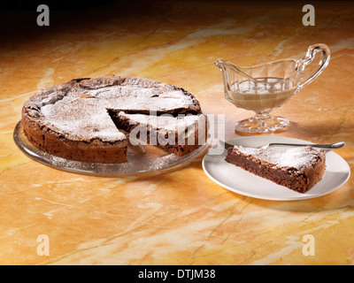Chocolate intensity cake Stock Photo