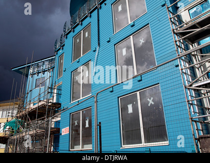New seafront apartments being built, Exmouth, Devon, UK Stock Photo