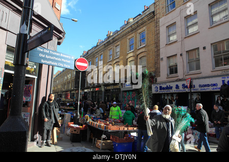 united kingdom east london brick lane sunday market Stock Photo