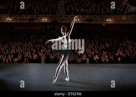 Audience watching ballerina on stage in theater Stock Photo - Alamy