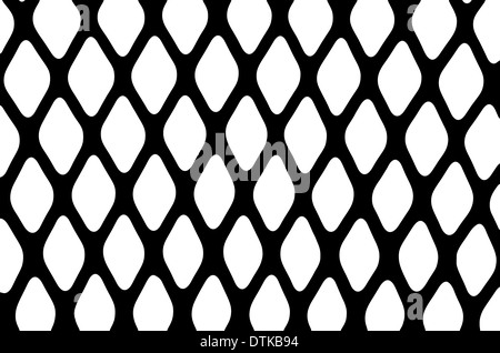 Texture of a black metal grill on white blackground Stock Photo