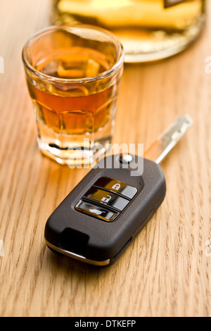 the concept for drink driving Stock Photo