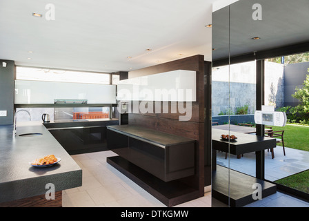 Kitchen in modern house Stock Photo