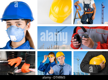 workers set Stock Photo