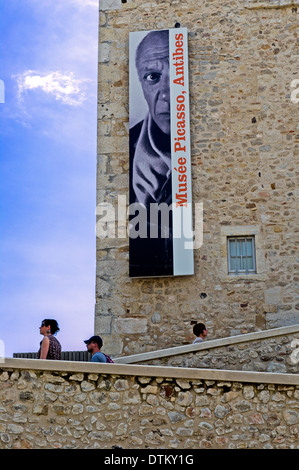 Europe, France, Alpes-Maritimes, Antibes. Picasso Museum in the Grimaldi castle. Stock Photo