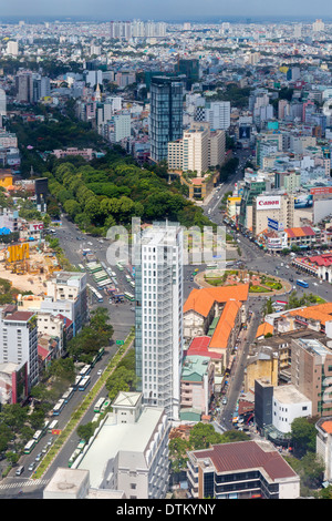 Aerial view, Ho Chi Minh City, Vietnam Stock Photo