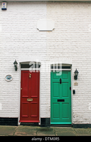 Terraced houses in the historic town of Sandwich, Kent, England, UK. Stock Photo