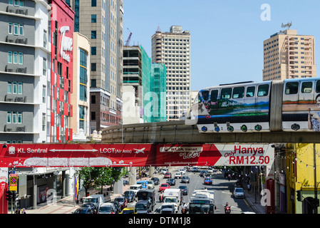 Monorail train, Kuala Lumpur, Malaysia Stock Photo