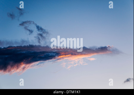 Sunset clouds over the Rocky Mountains, central Colorado, USA Stock Photo