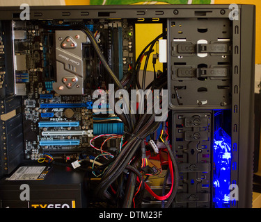 Assembled computer motherboard Stock Photo - Alamy