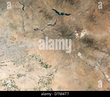 Phoenix, AZ as seen from space Stock Photo