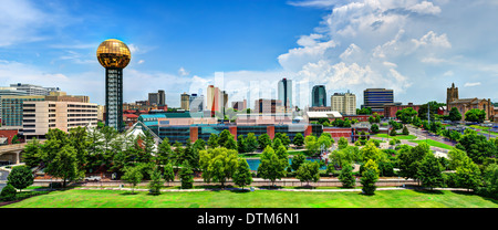 Knoxville, Tennessee, USA downtown at World's Fair Park. Stock Photo