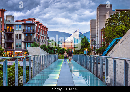 Chattanooga, Tennessee, USA downtown at twilight. Stock Photo