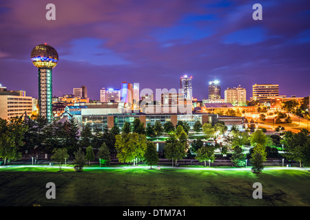 Knoxville, Tennessee, USA downtown at World's Fair Park. Stock Photo