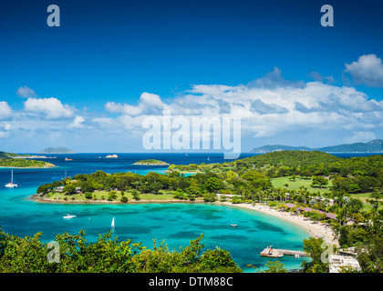 St John, United States Virgin Islands at Caneel Bay Stock Photo