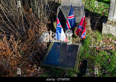 Memorial to Col. Robert A. Smith who died at the Battle of Munfordville (also known as the Battle of Green River). Stock Photo