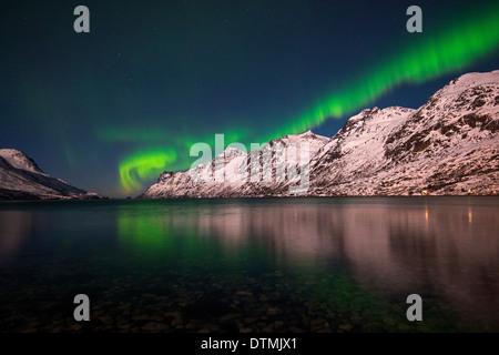 Aurora Borealis, at Ersfjordbotn near Tromso in Norway Stock Photo - Alamy