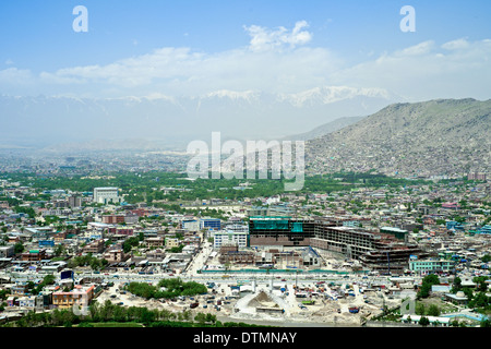 Overview of Kabul, Afghanistan Stock Photo