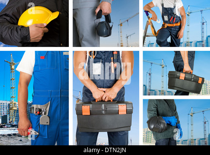 workers set Stock Photo
