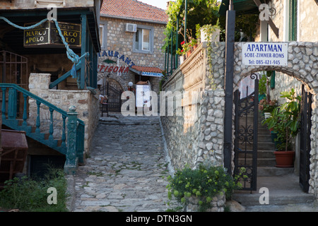 Stari grad (old town), Ulcinj, Montenegro Stock Photo