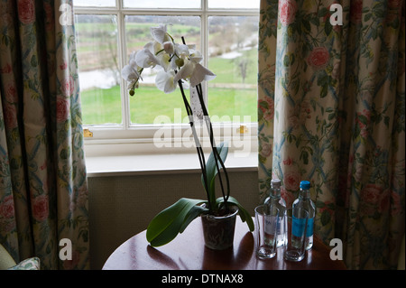 Window view at The Talbot Hotel in Malton North Yorkshire England UK Stock Photo