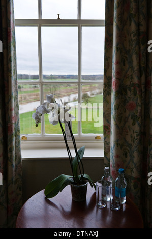 Window view at The Talbot Hotel in Malton North Yorkshire England UK Stock Photo