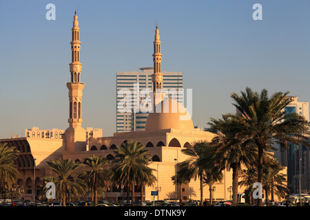 United Arab Emirates, Sharjah, King Faisal Mosque, Stock Photo