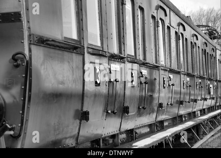 Old disused railway carriage Stock Photo