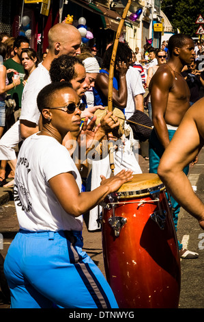 Capoeira Dancers at Notting Hill Carnival, London, UK Stock Photo