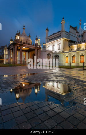 Evening at Royal Pavilion in Brighton, East Sussex, England.