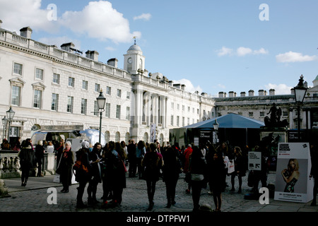 somerset house courtyard in the strand city of westminster london uk 2014 Stock Photo