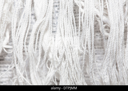 white canvas texture background with filament Stock Photo