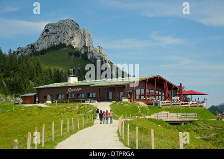 Sonnenalm, panorama path, Kampenwand, Chiemgau, Aschau, Bavaria, Germany Stock Photo